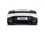 Akrapovic 16-16 Lamborghini Huracan LP 580-2 Coupe/Spyder Slip-On Line (Titanium) w/ Carbon Tips - MTP-LA/TI/2
