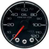 Autometer Spek-Pro 52.4mm 0-120 PSI Digital Stepper Motor Oil Pressure Gauge - P325328