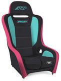 PRP Shreddy Podium Suspension Seat - Black- Pink / Teal - SHRDYA9101-02