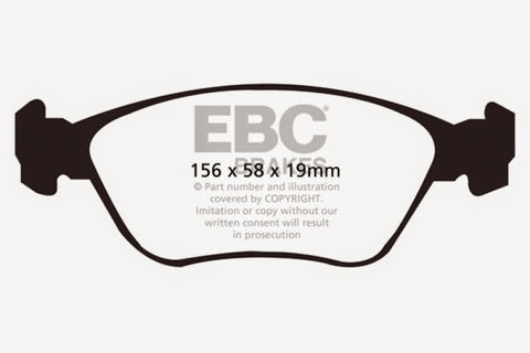 EBC 98-05 Volvo C70 2.3 Turbo T5 (16in Wheels) Ultimax2 Front Brake Pads - UD783