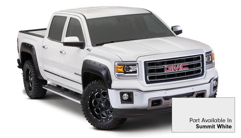 Bushwacker 20-22 GMC Sierra 1500 Pocket Style Flares 4pc - Summit White - 40909-14