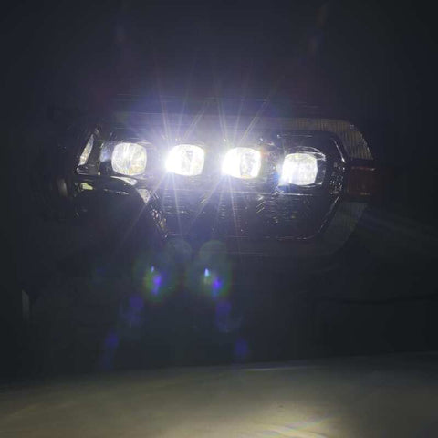 AlphaRex 12-15 Toyota Tacoma NOVA LED Proj Headlights Plank Alpha Blk w/Activ Light/Seq Signal/DRL - 880752