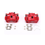 Power Stop 13-15 Acura ILX Front Red Calipers w/Brackets - Pair - S6038