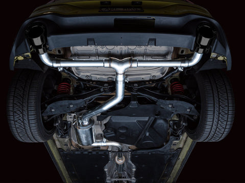 AWE Tuning 2022 VW GTI MK8 Touring Edition Exhaust - Diamond Black Tips - 3015-33658