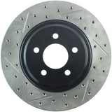 StopTech 94-04 Ford Mustang SVT Cobra Slotted & Drilled Sport Front Right Brake Rotor - 127.61045R
