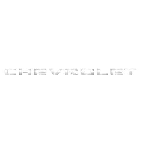 Putco 19-20 Chevy Silverado LD - Grille Letters - Stainless Steel Chevrolet Letters - 55552GM