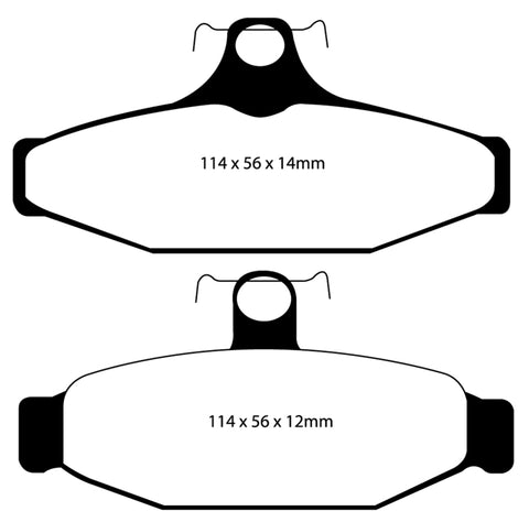 EBC 90-00 Aston Martin Vantage 5.3 (Twin Supercharged)(AP) Bluestuff Rear Brake Pads - DP51167NDX