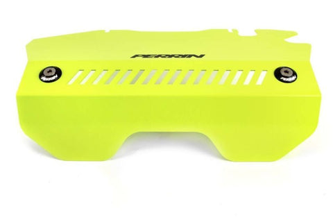 PERRIN 15-21 Subaru WRX Engine Cover Kit (Intercooler & Pulley Covers Incl.) - Neon Yellow - PSP-ENG-165NY
