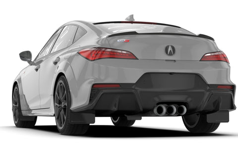 Rally Armor 23-24 Acura Integra + Integra A-Spec Black UR Mud Flap W/Blue Logo (No Drilling Req.) - MF109-UR-BLK-BL