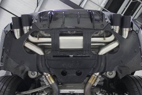 Dinan 18-23 BMW M5 (F90) Free Flow Axleback Exhaust System - Black Tips - D660-0079-BLK