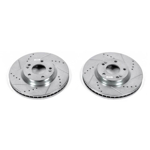 Power Stop 07-09 Hyundai Santa Fe Front Evolution Drilled & Slotted Rotors - Pair - JBR1328XPR