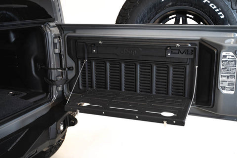 DV8 Jeep JL Tailgate Mounted Table (Trail Table) - Black - TTJL-01