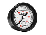Grams Performance Universal 0-120 PSI Fuel Pressure Guage - White Face - G2-99-1200W