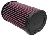 K&N Filter Universal Rubber Oval Straight 4.5in OL x 3.75in OW x 7in Height 20 Degree Angle - RU-1390