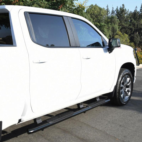 Westin 2019-2026 Chevy Silverado/Sierra 1500 Crew Cab Non LD PRO TRAXX 4 Oval Nerf Step Bars - Black - 21-24135