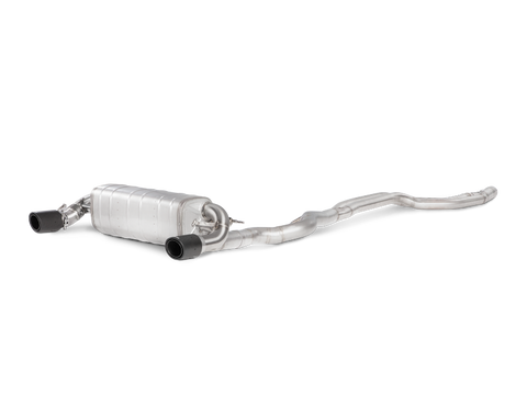 Akrapovic 16-17 BMW 340i (F30 F31) Evolution Line Cat Back (SS) w/ Carbon Tips (Req. Link Pipe) - MTP-BM/SS/2H