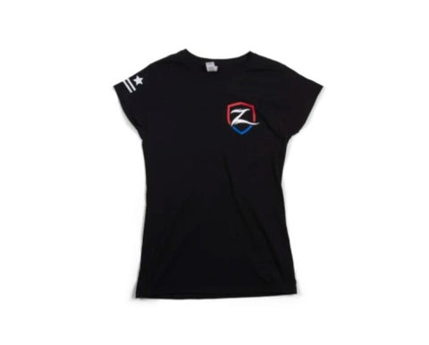 Zone Offroad Black Premium Cotton T-Shirt w/ Zone Offroad Logo - Womens - M - ZONU9164M