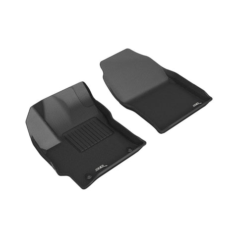 3D MAXpider 22-23 Toyota Corolla Cross FWD Kagu Black Floor Mats - Row 1 - L1TY26811509