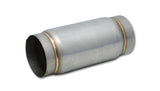 Vibrant SS Race Muffler 4in inlet/outlet x 5in long - 17975