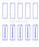 King Chrysler/Dodge Gen 3 Hemi 5.7L/6.1L/6.4L Crankshaft Main Bearing Set (Set of 5) - MB5840SI