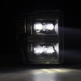 AlphaRex 08-10 Ford F250-550 NOVA-Series LED Projector Headlights Black w/Activ Light/Seq Signal - 880310