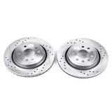 Power Stop 03-11 Saab 9-3 Rear Evolution Drilled & Slotted Rotors - Pair - EBR680XPR