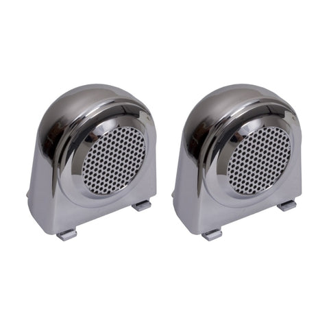 Rugged Ridge 07-10 Jeep Wrangler JK Chrome Tweeter Speaker Enclosures - 11156.11