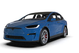 Rally Armor 22-26 Tesla Model X Black UR Mud Flap w/Blue Logo - MF102-UR-BLK/BL