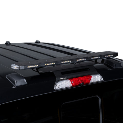 Putco 36In Universal 36In Tri Color Hornet Light (Amber/Blue/White) - LED Stealth Rooftop Strobe Bar - 950236