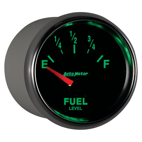AutoMeter Gauge Fuel Level 2-1/16in. 240 Ohm(e) to 33 Ohm(f) Elec Gs - 3816