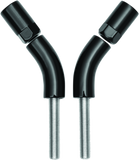 Kuryakyn Mirror Stem 3in Outward Extenders Black - 1216