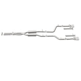 MagnaFlow Cat-Back, SS, 2.5in, Quad Split Rear 3.5in Tip 2015 Dodge Challenger R/T 5.7L - 19209