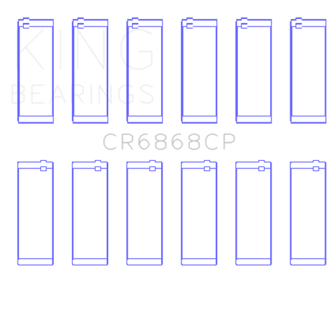 King Engine Bearings MERCEDES BENZ M 272.911 / M 272.920 Connecting Rod Bearing Set - CR6868CP