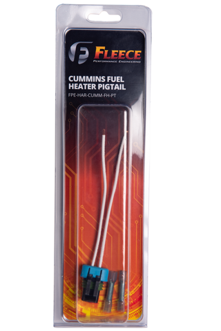 Fleece Performance 00-18 Dodge 2500/3500Cummins 5.9L/6.7L Fuel Heater Connector & 6in Pigtail - FPE-HAR-CUMM-FH-PT