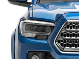 Raxiom 16-23 Toyota Tacoma w/ Factory Halogen DRL LED Headlights- Blk Housing (Clear Lens) - TT8291