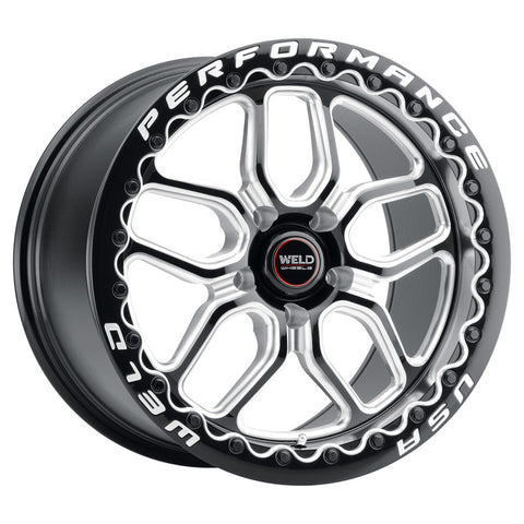 Weld S907 18X12 Laguna Drag Beadlock 5X120.65 ET55 BS8.7 Gloss Black MIL Dia 78.1 - S90782063P55