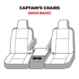 Covercraft 00-06 Ford Excursion Carhartt Super Dux SeatSaver Custom Front Row Seat Covers - Black - SSC2299COBK