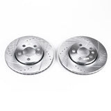 Power Stop 00-06 Audi TT Quattro Rear Evolution Drilled & Slotted Rotors - Pair - EBR647XPR