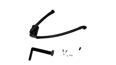 J&L 15-17 Ford F-150 5.0L Oil Separator 3.0 PCV Side - Black Anodized - 3132P-B