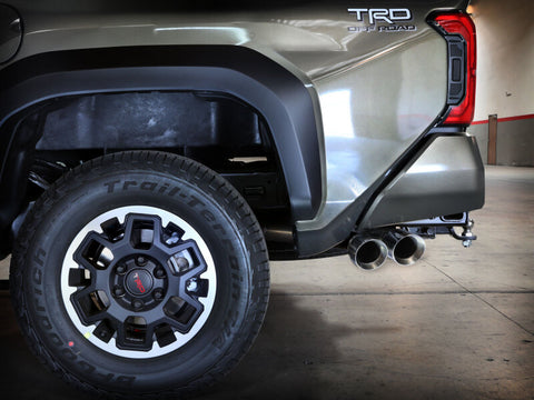 aFe 2024 Toyota Tacoma L4 2.4L Vulcan Series 2.5-3in 304 SS Steel Cat-Back Exhaust w/Polished Tips - 49-36074-P