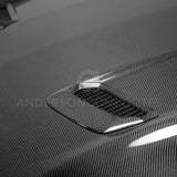 Anderson Composites 18-20 Ford Mustang Double Sided Type-OE Carbon Fiber Hood - AC-HD18FDMU-OE-DS