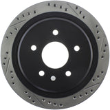 StopTech 97-10 Chevy Corvette Slotted & Drilled Rear Left Rotor - 127.62061L