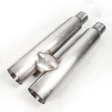 Stainless Works 2018+ Ford Mustang GT 3in Redline Series Catback H-Pipe w/Active Valves & Quad Tips - M18CBHFCV