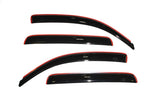 AVS 05-15 Toyota Tacoma Double Cab Ventvisor In-Channel Front & Rear Window Deflectors 4pc - Smoke - 194056