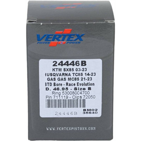 Vertex Piston 03-24 KTM 85 SX 85cc Cast Race Evolution Piston Kit - 24446B