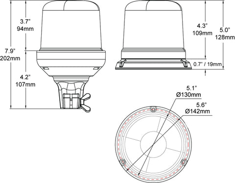 Hella StrobeType Beacon 2Rl - H27112011