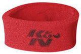 K&N Universal Airforce PreCleaner Air Filter Foam Wrap - Round Straight - Red - 25-3750
