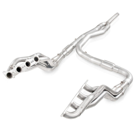 Stainless Works 2011-14 F-150 5.0L 1-7/8in Primaries 3in High-Flow Cats Y-Pipe - FT11HCATY