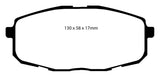 EBC 09-12 Hyundai Elantra 2.0 Touring Ultimax2 Front Brake Pads - UD1397