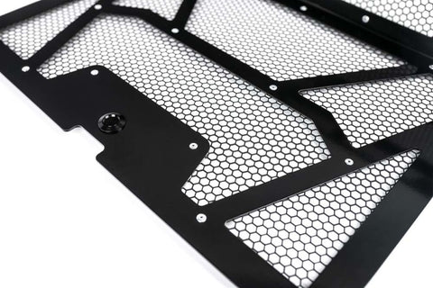 Agency Power 14-18 Polaris RZR XP 1000 / XP Turbo Vented Engine Cover - Gloss Black/Matte Black Mesh - AP-RZR-111-FGB-MMBLK